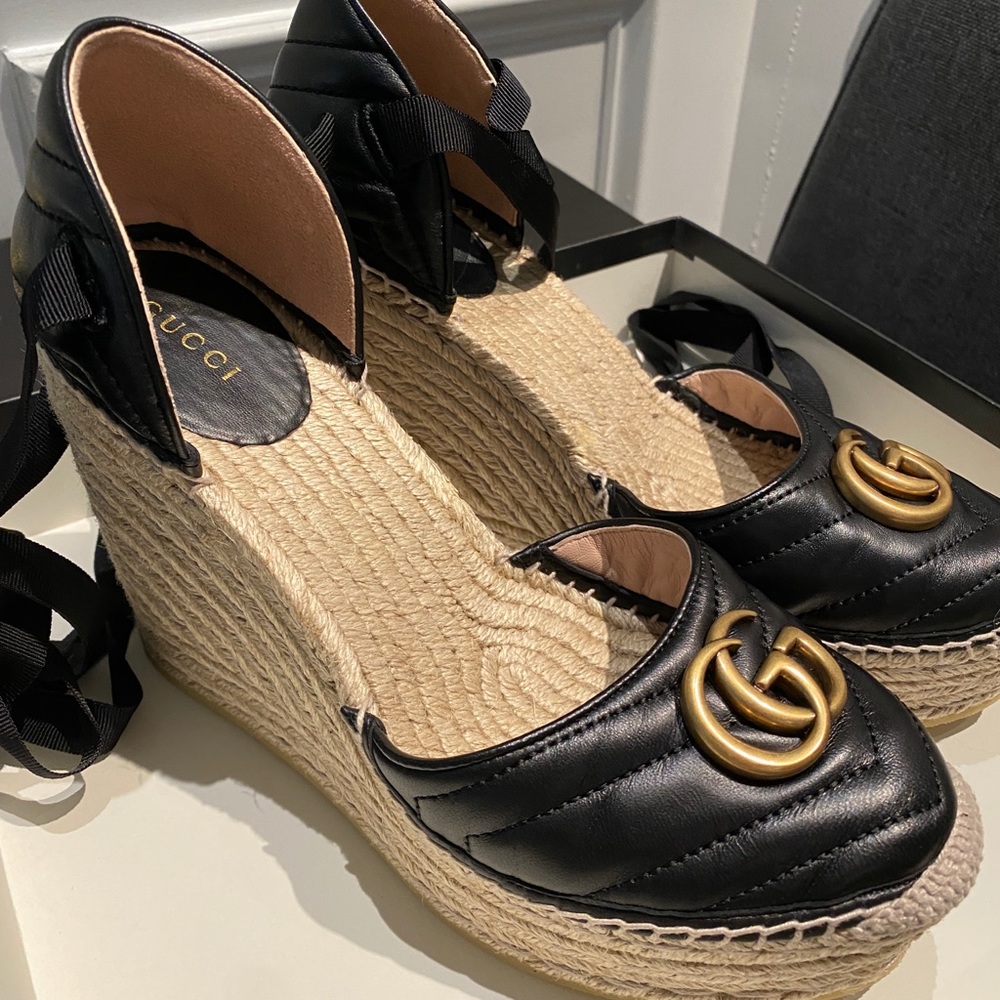 Gucci Platform Espadrilles Size 39 (9)